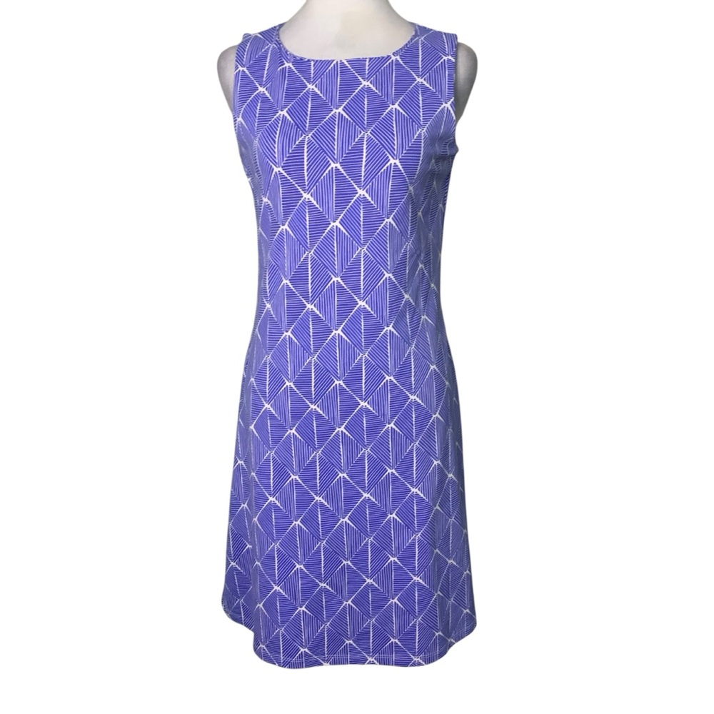 MAHI GOLD Women’s Small Blue/Purple & White Ryder Blvd Regatta Mini Dress